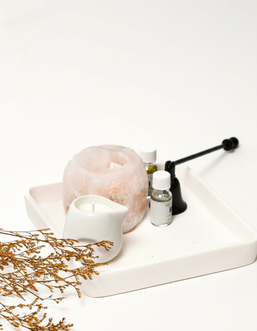 מגש בטון לבן מרובע 21 ס"מ